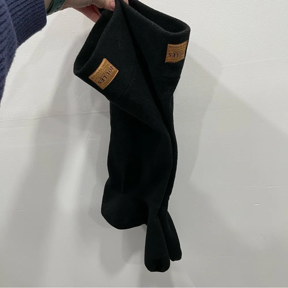 Joules Welton Fleece Welly Socks in Black Rainboot Socks
